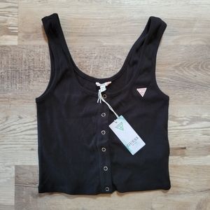 Guess NWT Black Crop Tank Size Medium